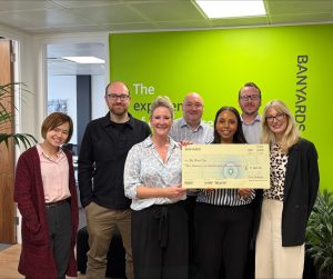 My Black Dog charity fundraising cheque